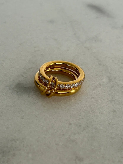 Chansutt Pearls The Grace Ring Water Resistant 18k Plated Stainless Steel