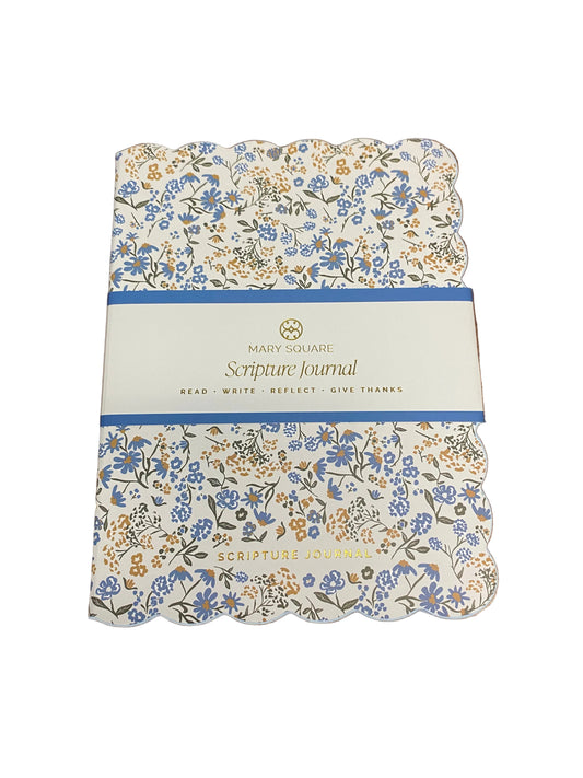 80181 Mary Square Scripture Journal Petal Charm - Blue 0