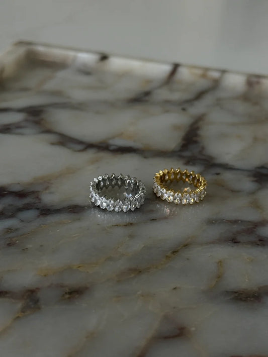 Chansuttpearls Vanessa Ring 18k Gold Plated Stainless Steel or Stainless Steel Water Resistant 0