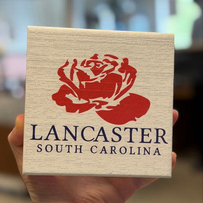 STSGEN100 Lancaster SC Logo W/ Rose Square Block