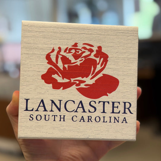 STSGEN100 Lancaster SC Logo W/ Rose Square Block