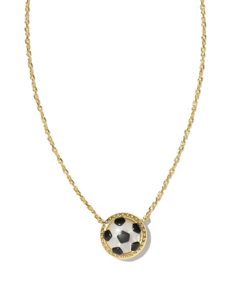 9608865461 Kendra Scott Soccer Necklace in Gold Tone
