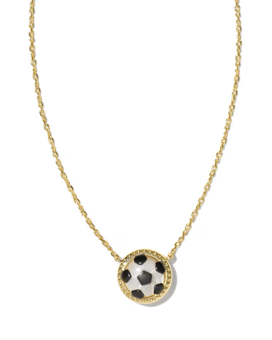 9608865461 Kendra Scott Soccer Necklace in Gold Tone