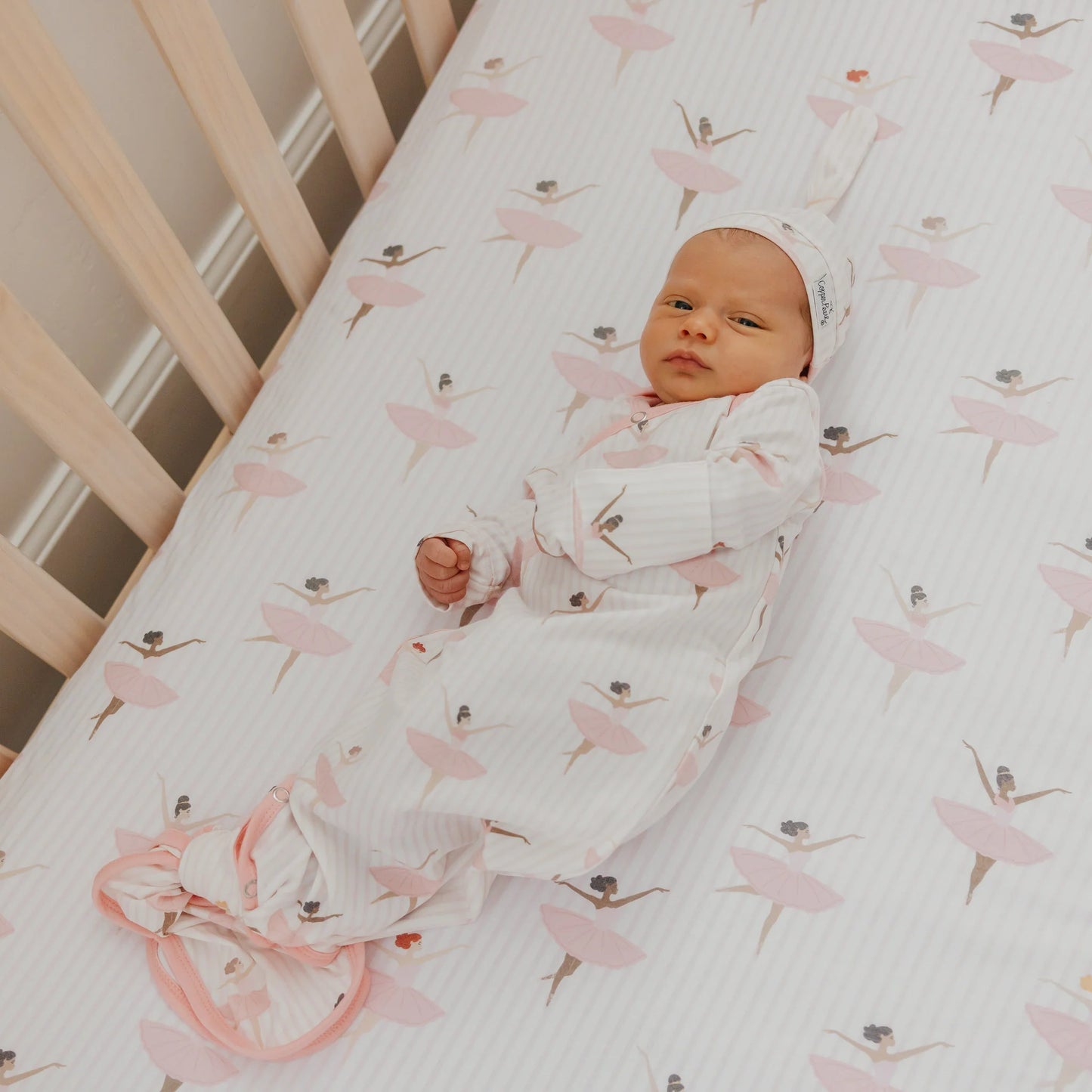 CP-KNGW-0376-NSZ Copper Pearl Katerina Newborn Knotted Gown