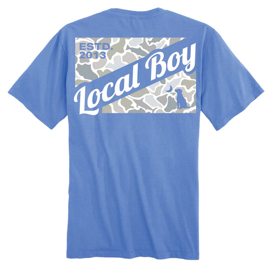 L0000182 Youth Local Boy Camo Flag Saltwater T-Shirt