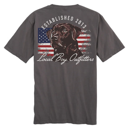 L1000718 Local Boy Patriotic Pup T-Shirt