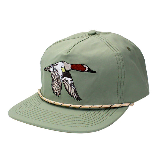 L3000292 Local Boy Canvas Back Low Profile Rope Hat- Loden