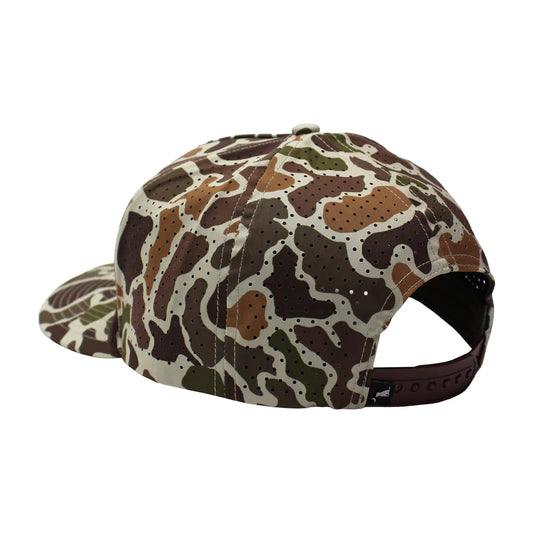 L3000447 Local Boy Leather Crest Perforated Rope Hat Localflage Vintage