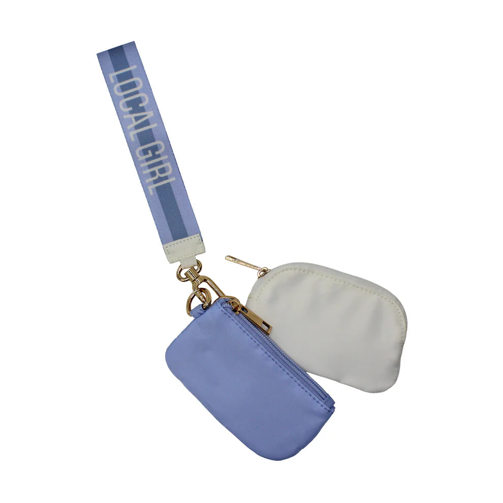 L5210091PRWOS Local Girl Dual Wristlet Periwinkle