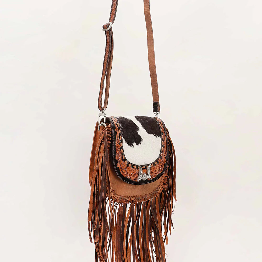 LW-SS25-060-CB Myra Loyal West Desert Dahilia Tassle Bag