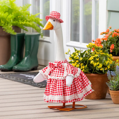 TDMPSGS26 Evergreen Plaid Dress Goose Outfit