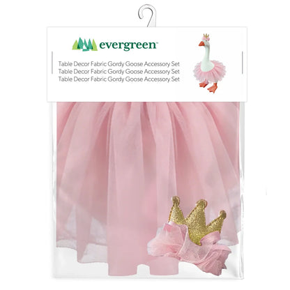 TA7G68TAF Evergreen Gordy the Desktop Goose Hillside Pasture Table Decor Fabric Accessory Set, Princess 0