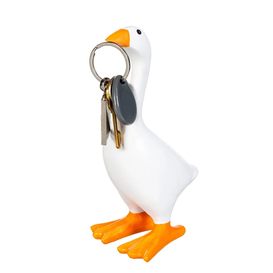 TAPZN8TAR Evergreen Gordy the Goose Tabletop Resin Statue with Magnetic Beak, 8"H 0