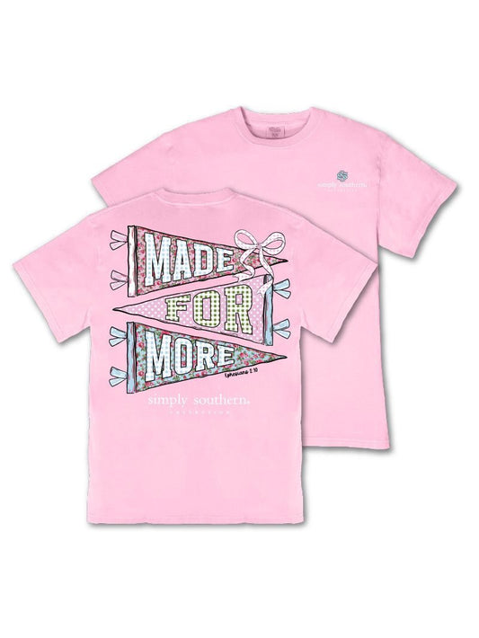 MINWASH-MORE-BLSHBRY Simply Southern Made for More Minwash T-Shirt