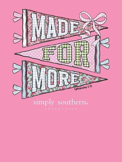 MINWASH-MORE-BLSHBRY Simply Southern Made for More Minwash T-Shirt