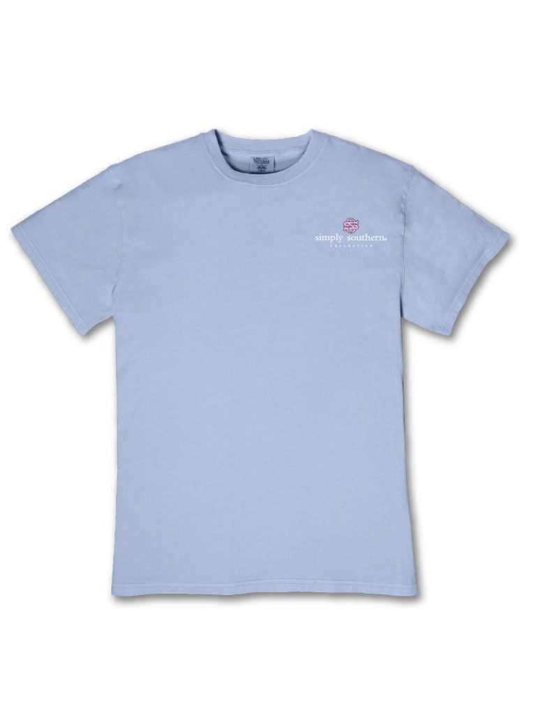 MINWASH-TRIPPING-FDBLU Simply Southern Tripping Constantly T-Shirt Blue