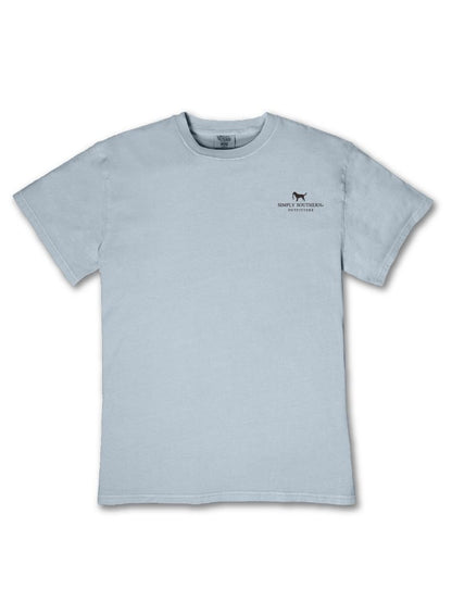 MN-MINWASH-GOD-ASHEN Simply Southern "God, Family, Country" T-Shirt Ash Blue