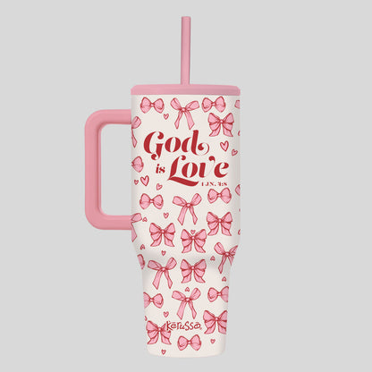 MUGS525 Kerusso 40oz Stainless Steel Tumbler - God Is Love