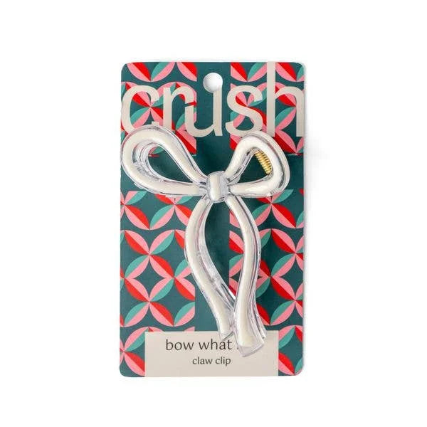 XCRBC24 Crush Christmas Bow What Fun Claw Clip 0