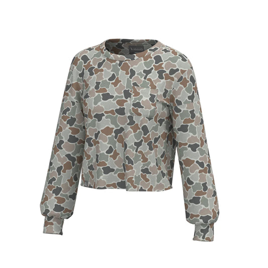 Local Girl Revive Crewneck in Forest Camo Flora