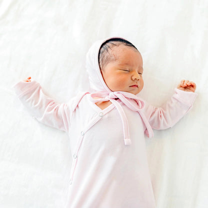 BS-TY3L-P1RX Copper Pearls Blossom Newborn Knotted Gown