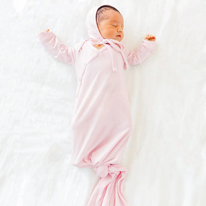 BS-TY3L-P1RX Copper Pearls Blossom Newborn Knotted Gown