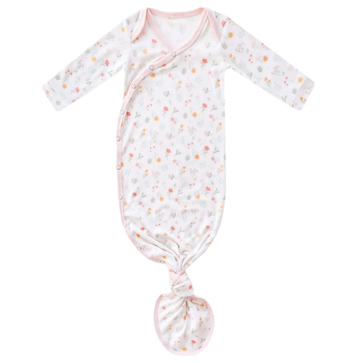 CP-KNGW-0126-NSZ Copper Pearl Mabel Newborn Knotted Gown