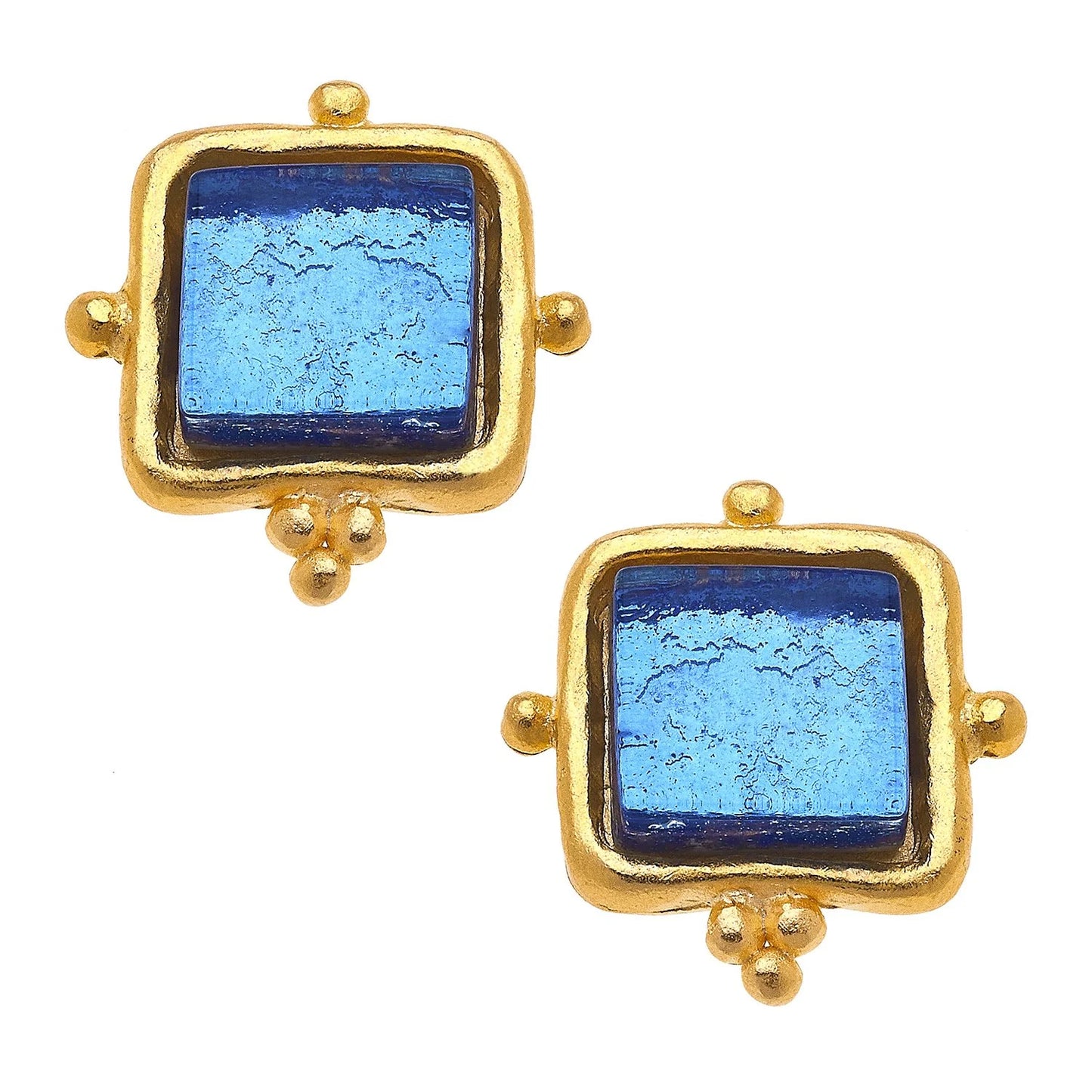 Susan Shaw Gold Plated Madeline Studs
