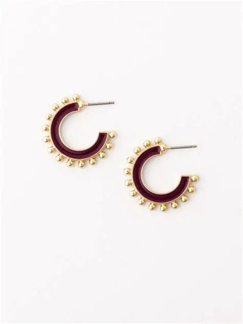 54080 Michelle McDowell Hadley Garnet and Gold Earrings