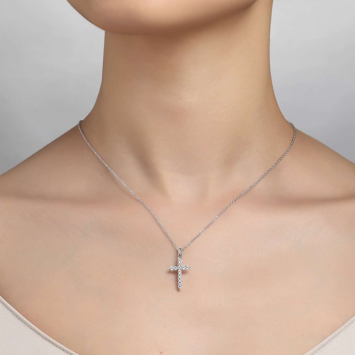 P0165CLP18 Lafonn Necklace Sterling Silver PD CL PT .36CTTW