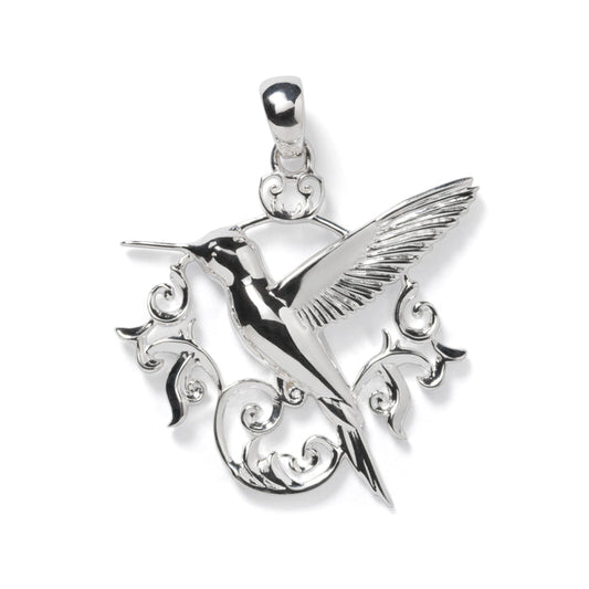 740 DER P1983 Southern Gates Sterling Silver Courtyard Hummingbird Pendant 0
