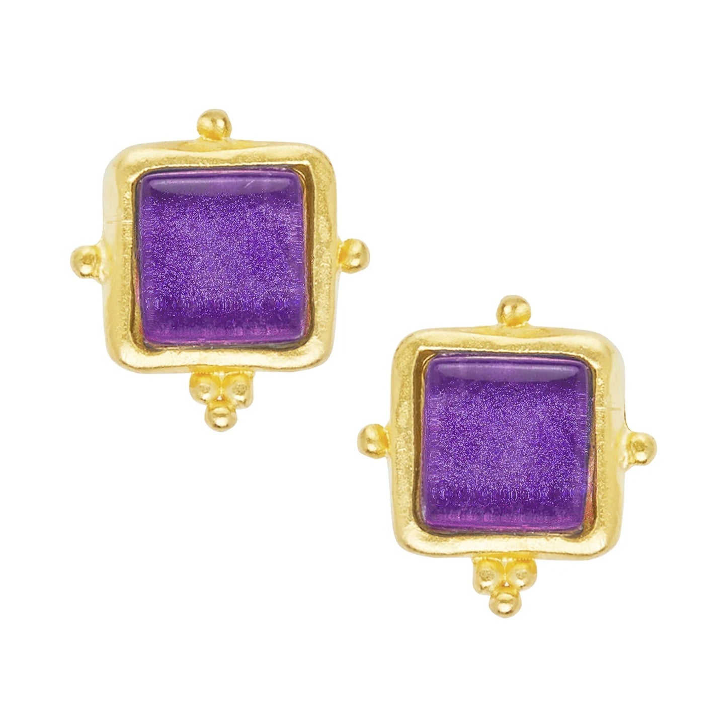 Susan Shaw Gold Plated Madeline Studs