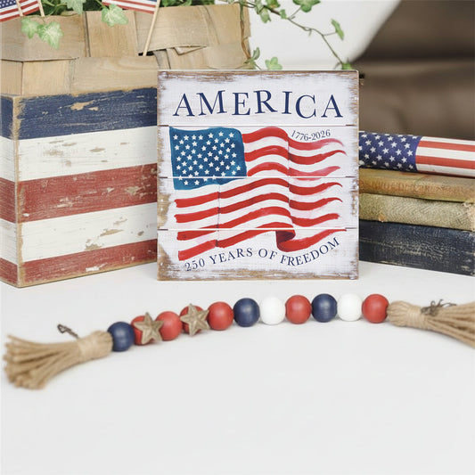 PET2925 Sincere Surroundings American Flag 250 Years Sign