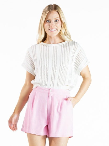 0126-SWTR-DRP-SHLDR-PRL Simply Southern Drop Shoulder Sweater Pearl