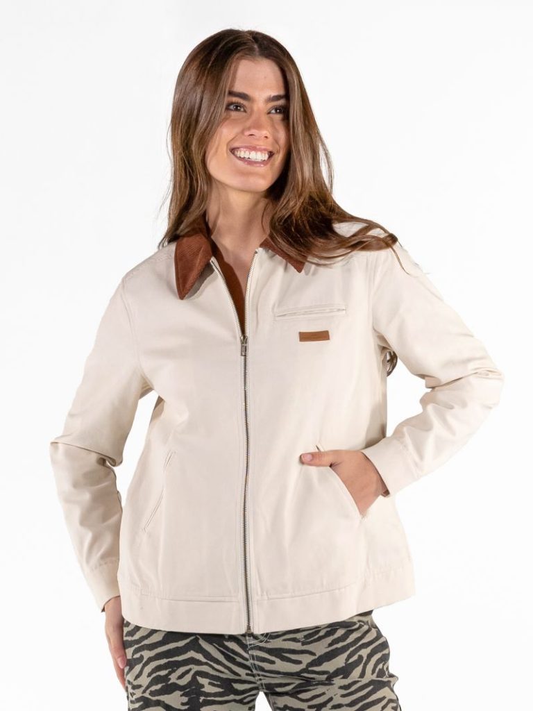 PP-0226-JKT-CNVS-IVORY Simply Southern Women's Ivory Jacket 0