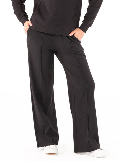 PP-0226-PNT-RIB-KNT-BLACK Simply Southern Women's Rib Knit Pant Black 0