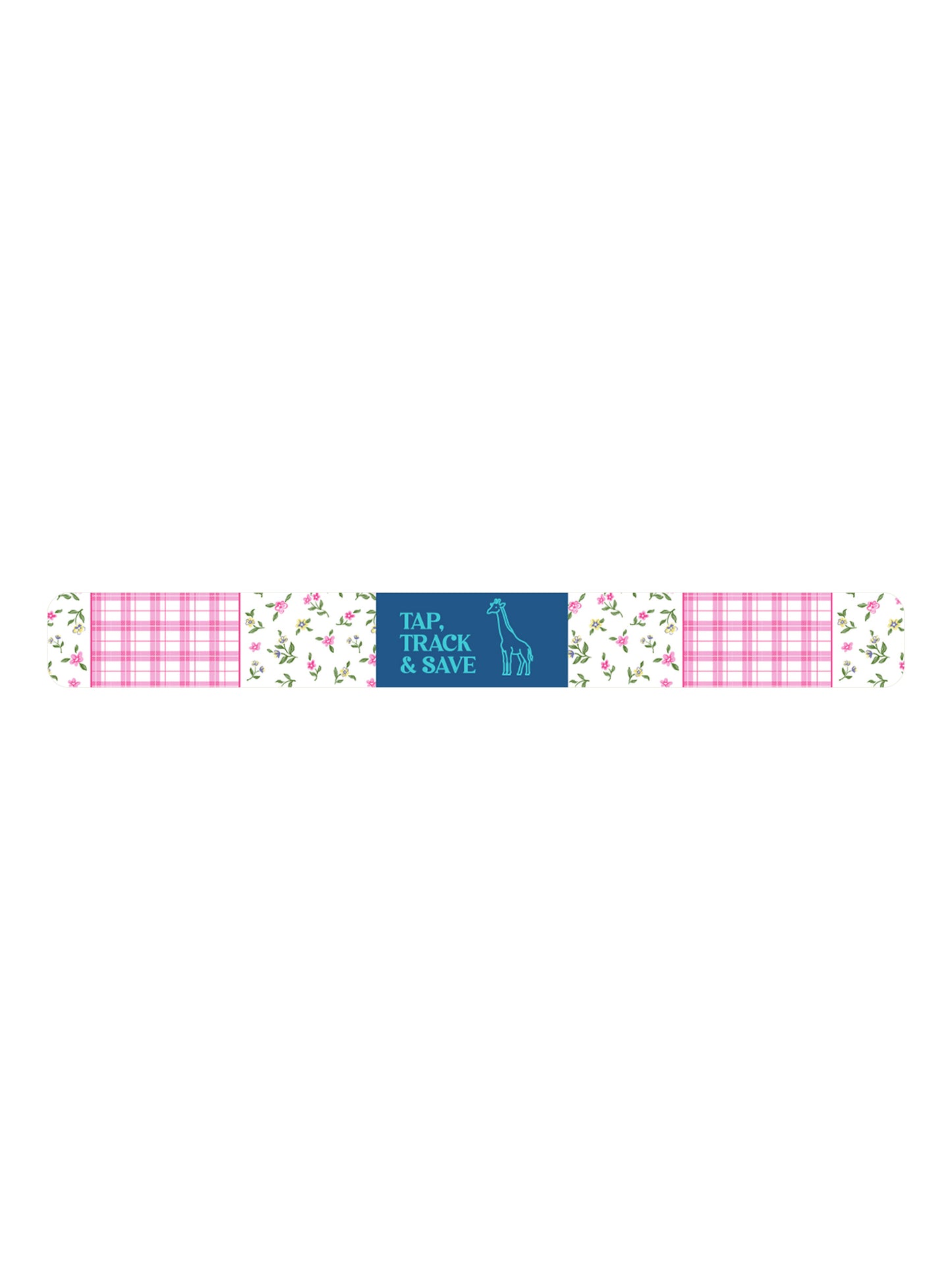 PP-0226-TRACK-TAP-GIRF-FLRL Simply Southern Tracking Tap Giraffe Stretchy Bracelet Floral 0