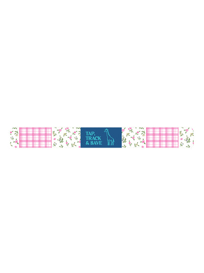 PP-0226-TRACK-TAP-GIRF-FLRL Simply Southern Tracking Tap Giraffe Stretchy Bracelet Floral 0