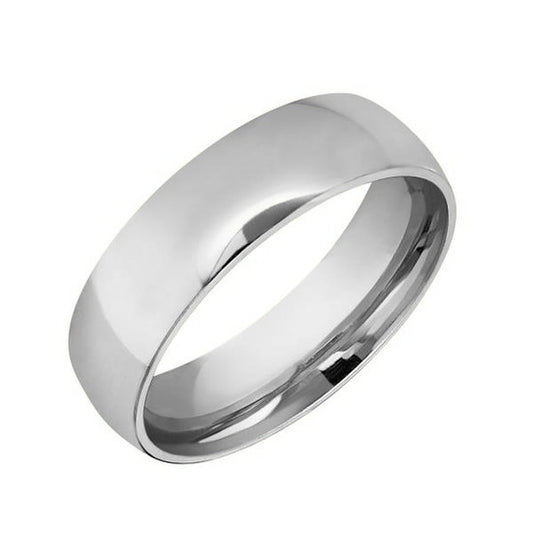 15010KW09 Benchmark 5mm Size 9 White Gold Polished Oval 10KW 0
