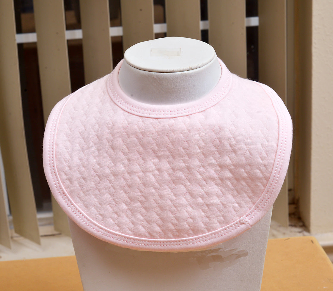 1999 Baby Newborn Bib Pearl Diamond Style White, Blue, Pink