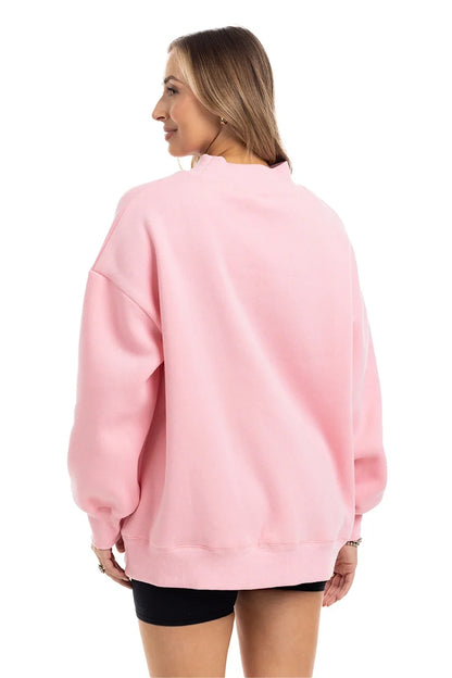 KDC-SWTS-500_PNK Katydid Pink Essentials Mockneck Sweatshirt 0