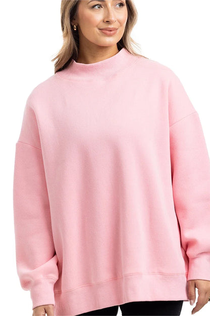 KDC-SWTS-500_PNK Katydid Pink Essentials Mockneck Sweatshirt 0