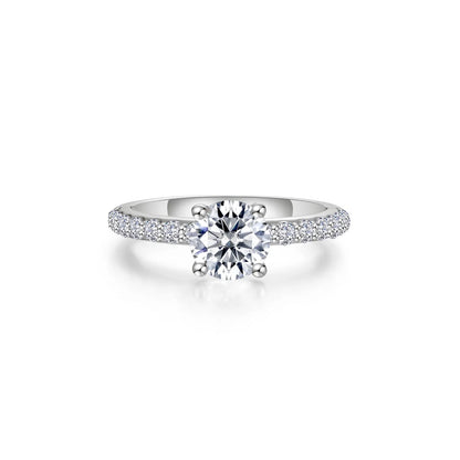 R0554CLP Lafonn Sterling Silver 1.70CTTW Lassaire Diamond Silver Angel Engagement Ring