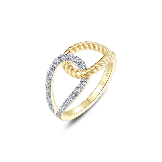 R0567CLT Lafonn Sterling Silver 2Tone .34CTW Splt CB