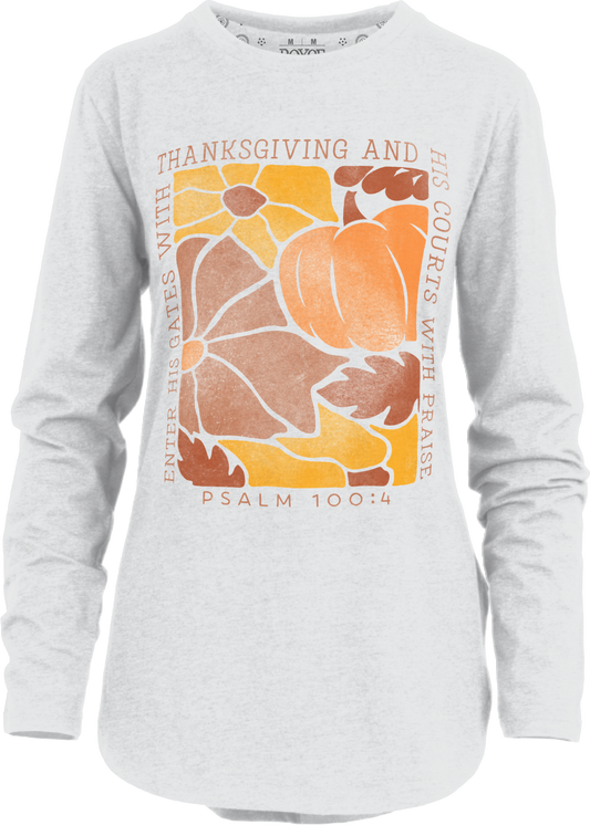 RDG62A43EHG Royce Apparel Enter His Gates Oatmeal Long Sleeve 0