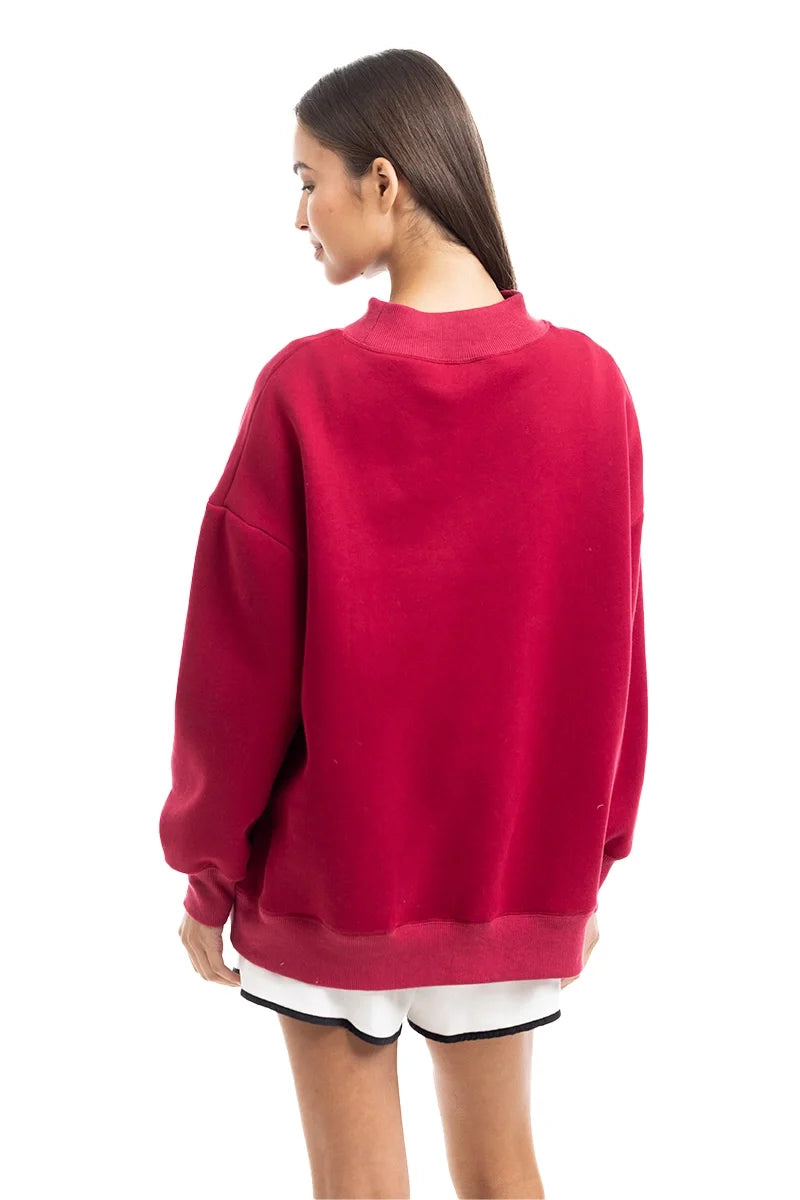 KDC-SWTS-500_Red Katydid Red Essentials Mockneck Sweatshirt 0