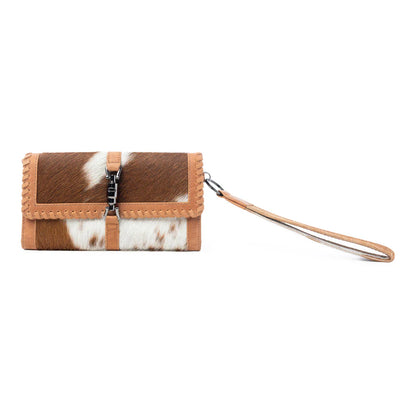 S-12779 Myra Oracle Ember Hairon Leather Wallet in Autumn Tan