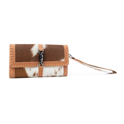 S-12779 Myra Oracle Ember Hairon Leather Wallet in Autumn Tan