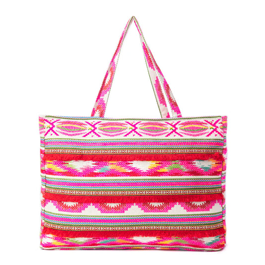 S-12958 Carnival Dawn Weekender Bag in Neon Fuchsia