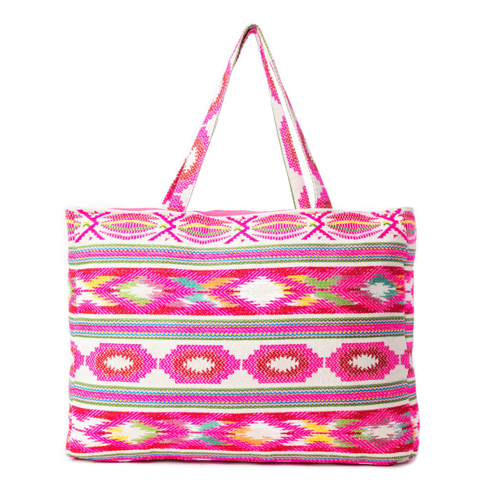 S-12958 Carnival Dawn Weekender Bag in Neon Fuchsia